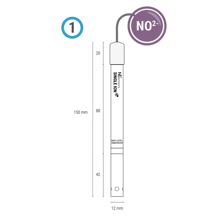 Nitrite ion-selective electrode probe